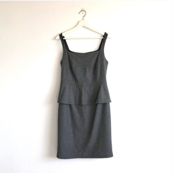 Banana Republic Dresses & Skirts - NWT Banana Republic Gray Wool Blend Peplum Dress Size 2